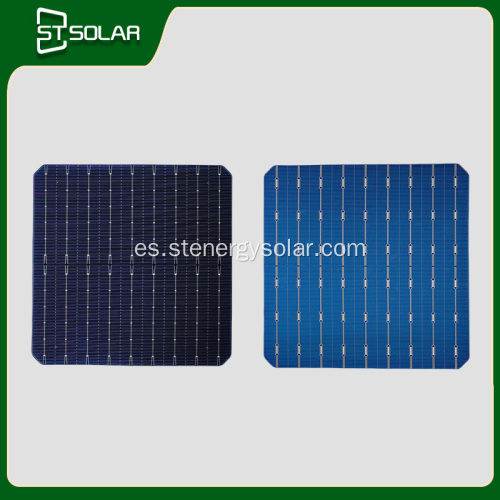 Paneles solares fotovoltaicos de un solo cristal 166